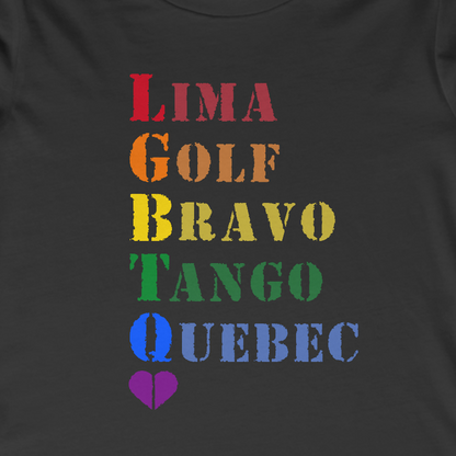 LGBTQ Army Alphabet Women's Favorite Tee