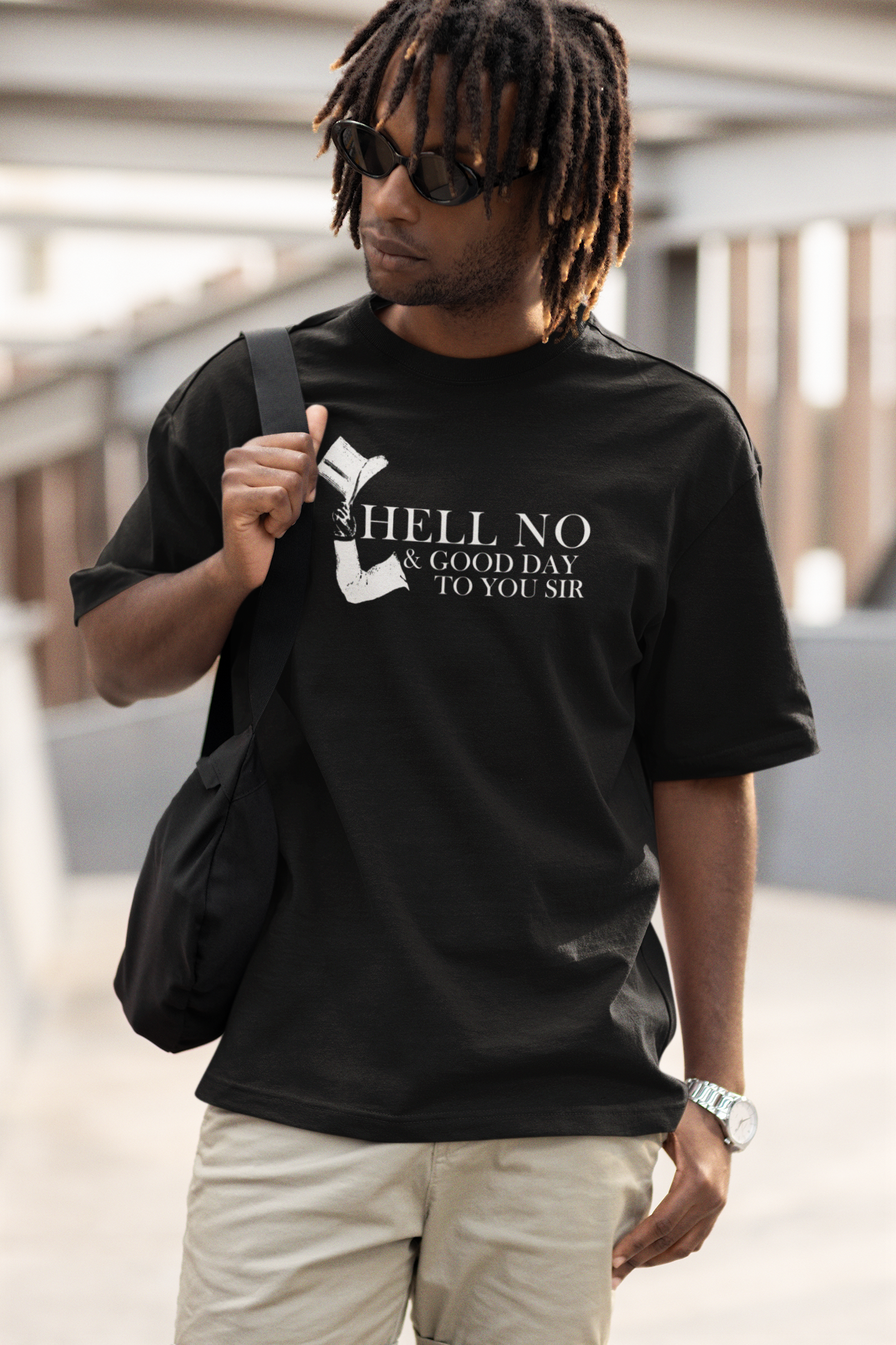 Hell No & Good Day Unisex Softstyle T-shirt