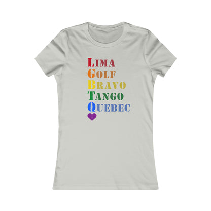 LGBTQ Army Alphabet Women's Favorite Tee