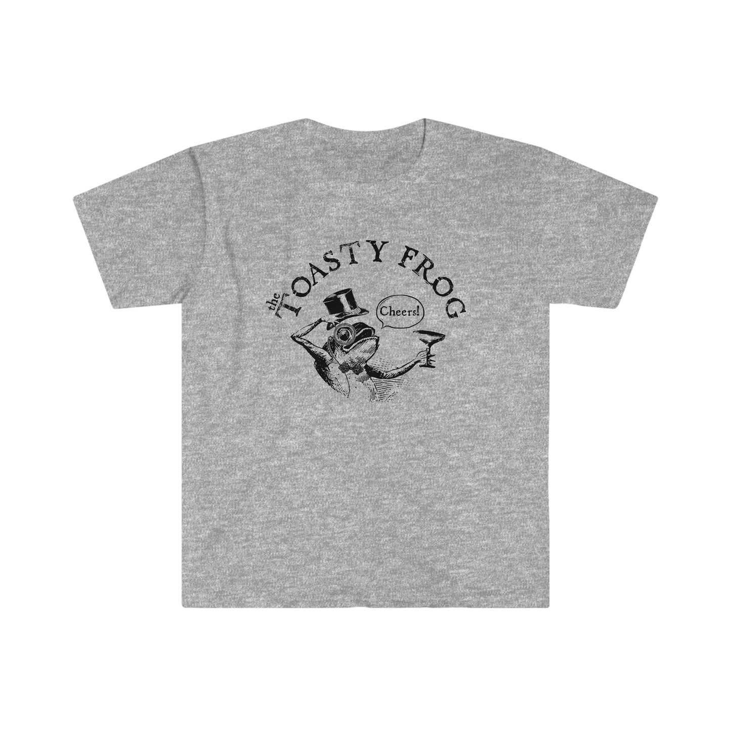 Toasty Frog Cheers logo Adult Unisex Softstyle T-Shirt