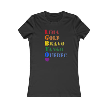 LGBTQ Army Alphabet Women's Favorite Tee