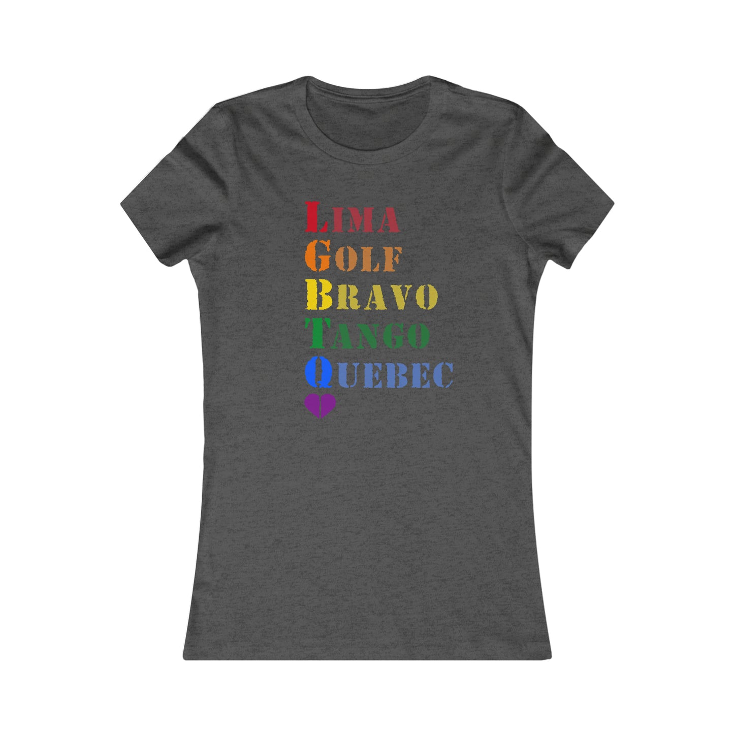 LGBTQ Army Alphabet Women's Favorite Tee