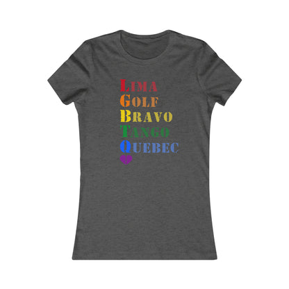 LGBTQ Army Alphabet Women's Favorite Tee