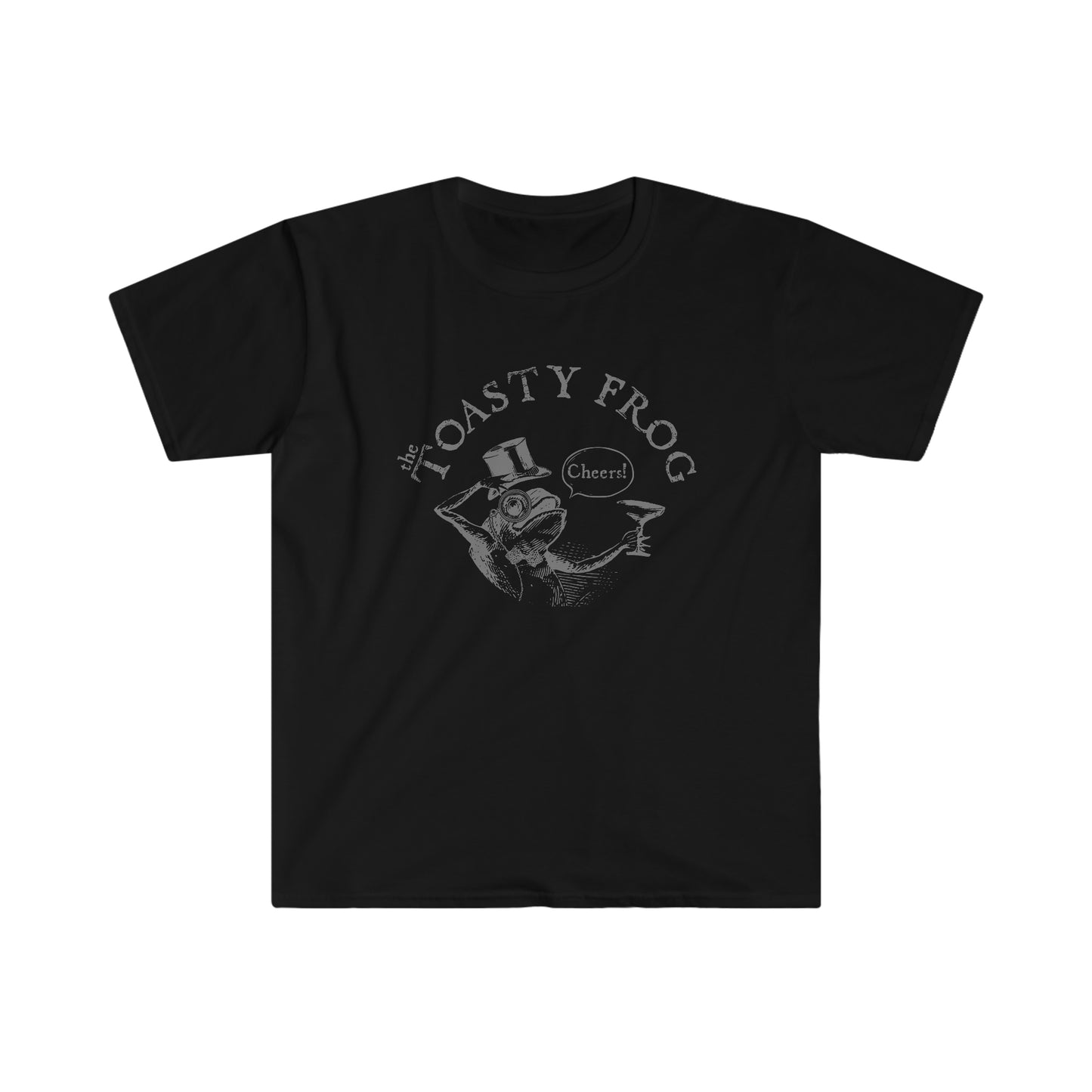 Toasty Frog Cheers logo Adult Unisex Softstyle T-Shirt