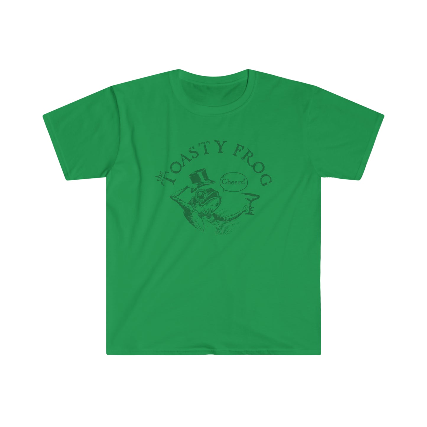 Toasty Frog Cheers logo Adult Unisex Softstyle T-Shirt