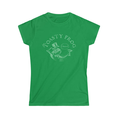 Toasty Frog Cheers logo Women's Premium Tee