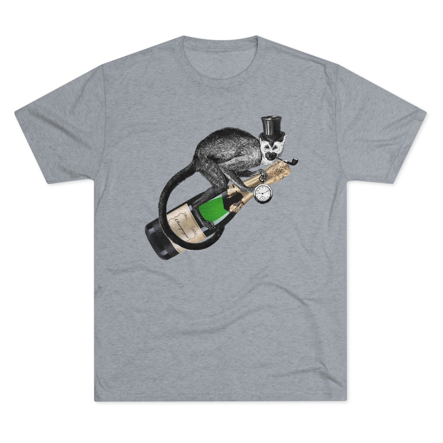 Sir Monkey Bubbles Unisex Tri-Blend Crew Tee