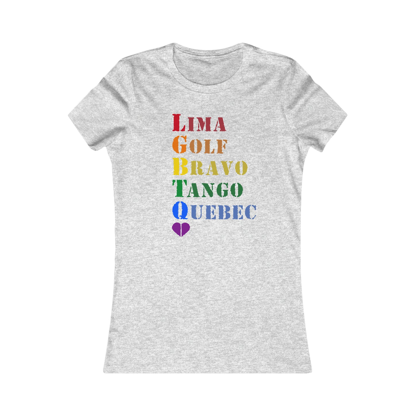 LGBTQ Army Alphabet Women's Favorite Tee