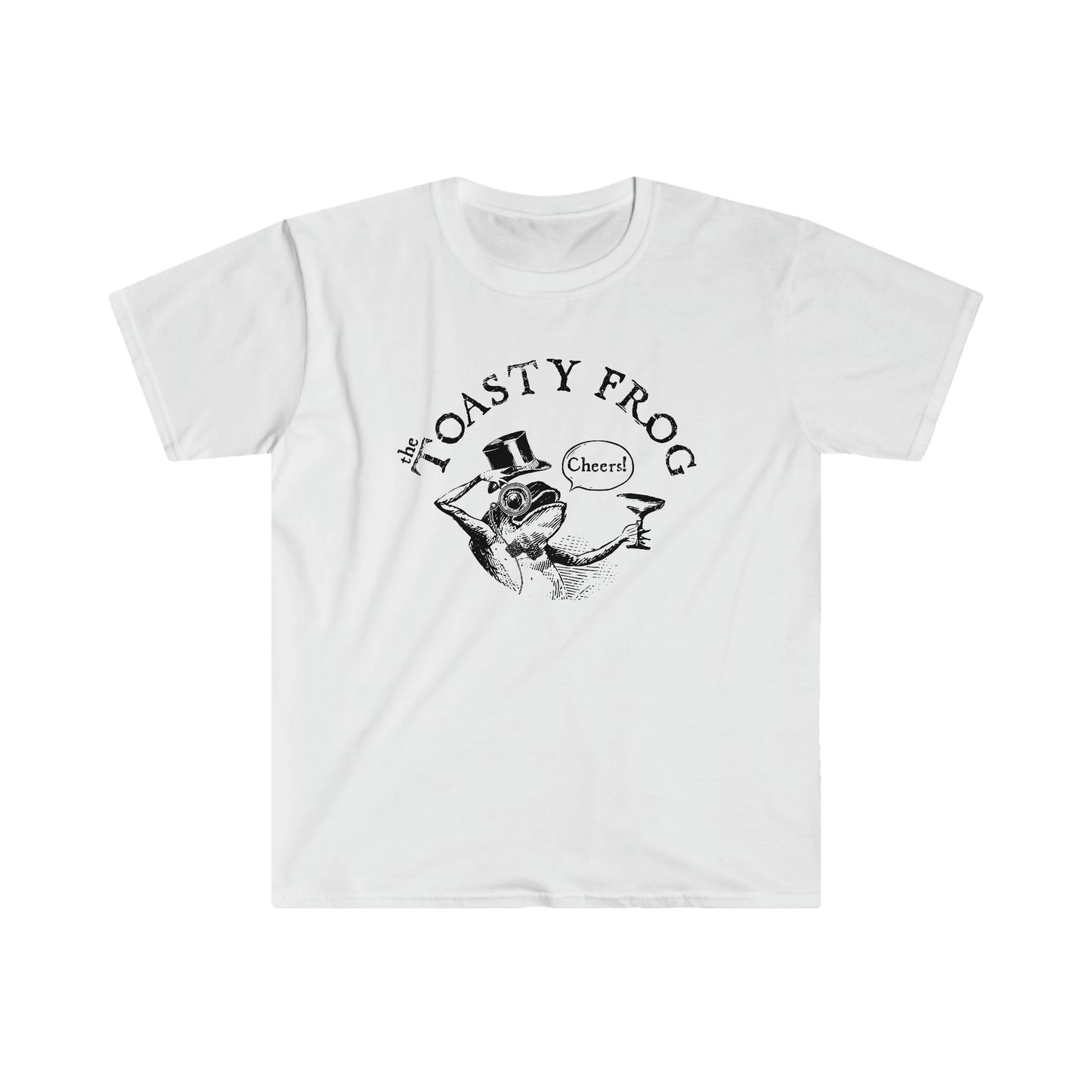 Toasty Frog Cheers logo Adult Unisex Softstyle T-Shirt